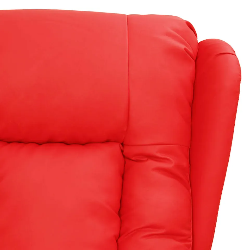 vidaXL Massagestoel kunstleer rood, foto 4