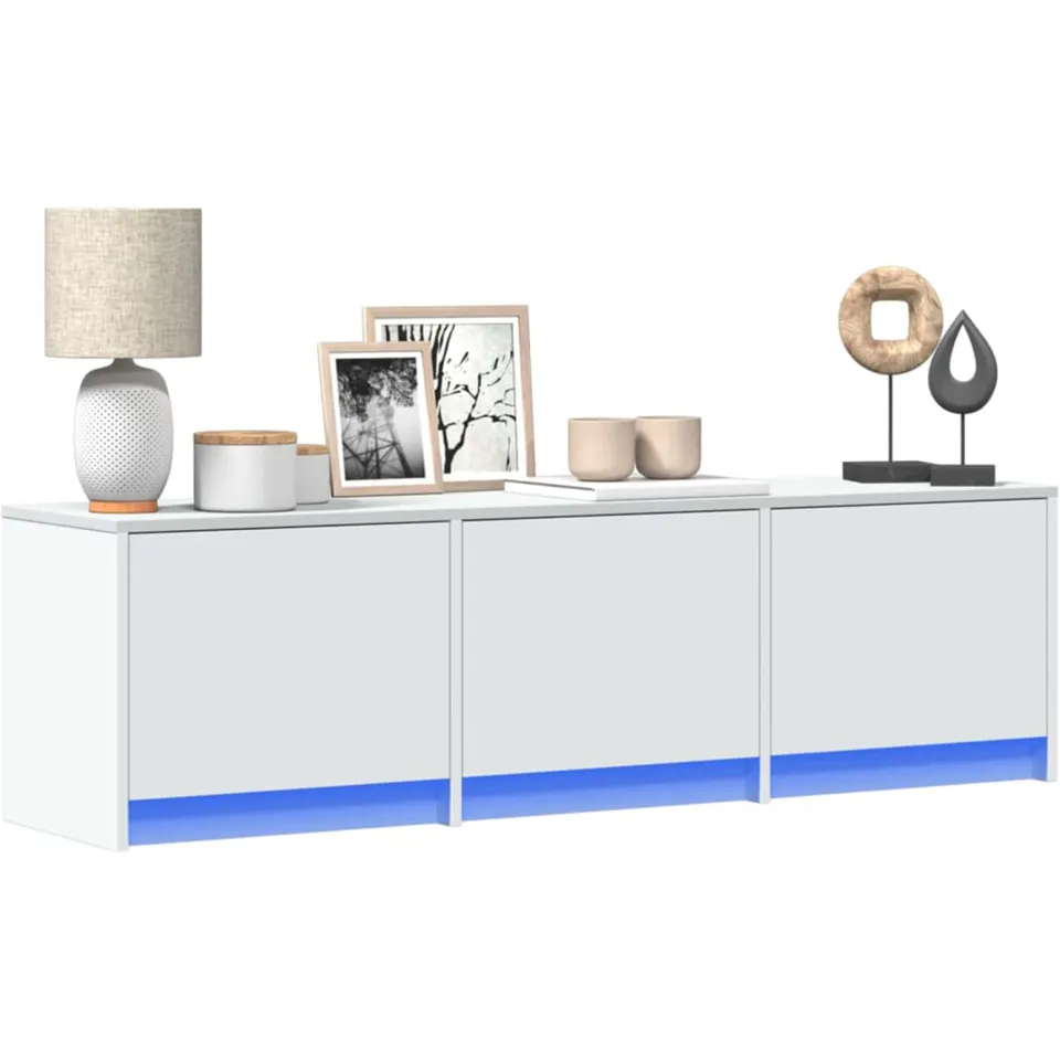 vidaXL TV-kast Wit Bewerkt hout, foto 2