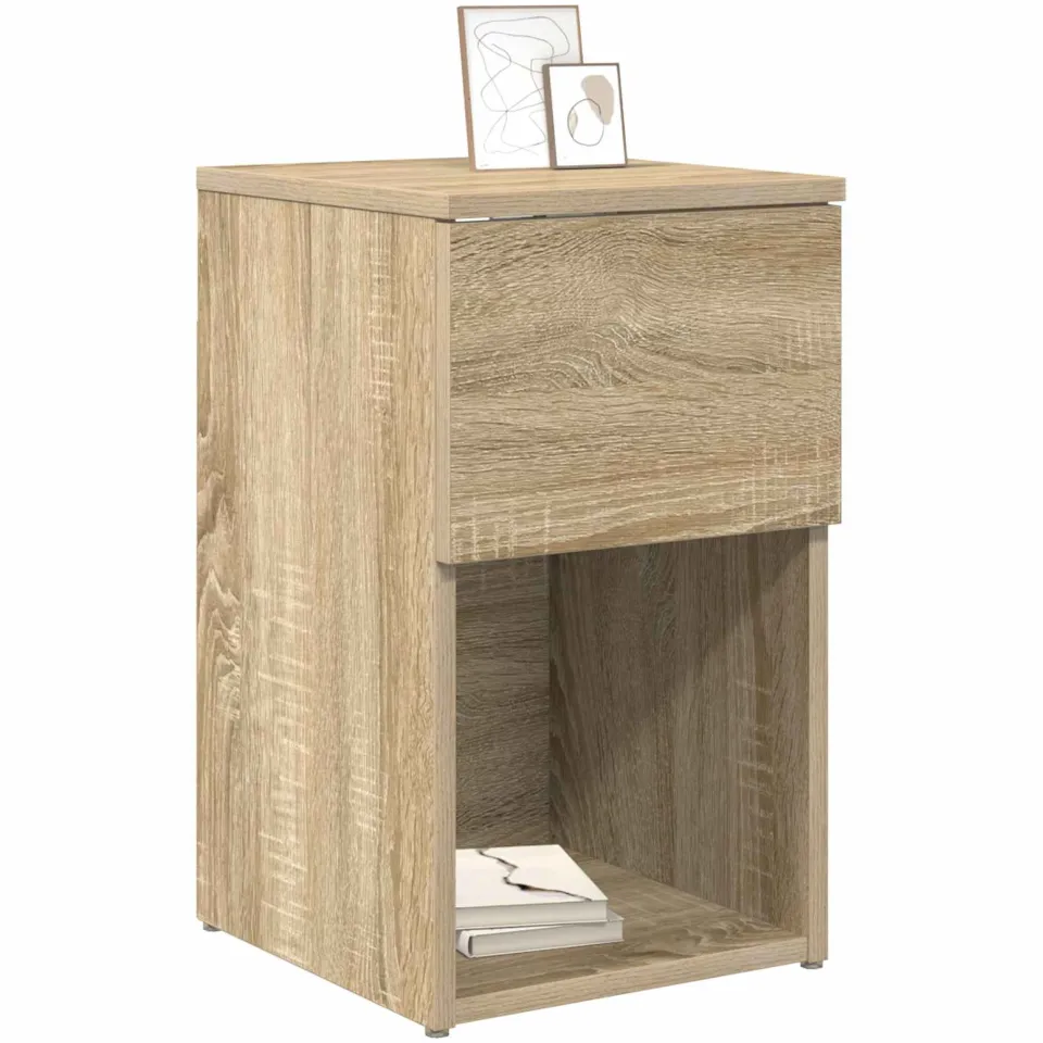 vidaXL Bed kast Sonoma Eiken 29 x 31,5 x 49 cm Bewerkt hout, foto 2