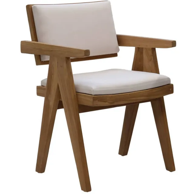 Giga Meubel Lowen eetkamerstoel beige eiken