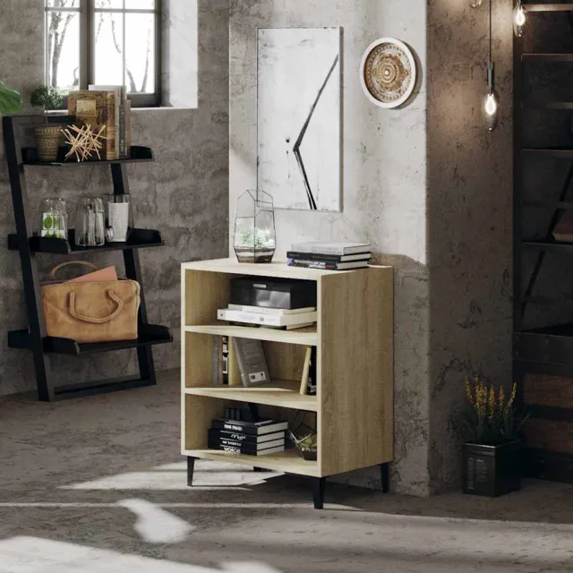 vidaXL Dressoir 57x35x70 cm bewerkt hout sonoma eikenkleurig, foto 2