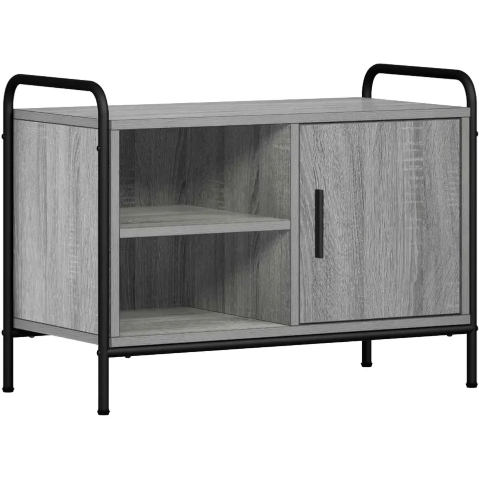 vidaXL Tv-meubel 67,5 x 33 x 50 cm Grijs Sonoma, foto 3