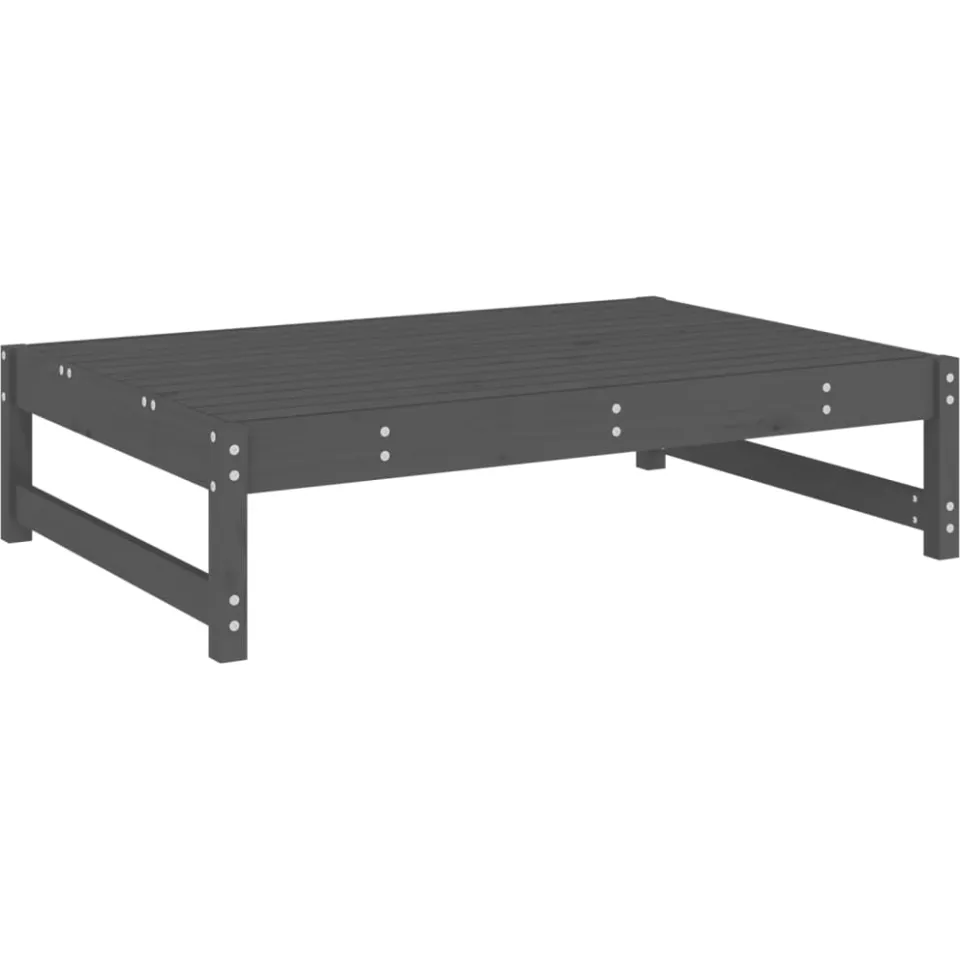 vidaXL 5-delige Loungeset massief grenenhout grijs, foto 3