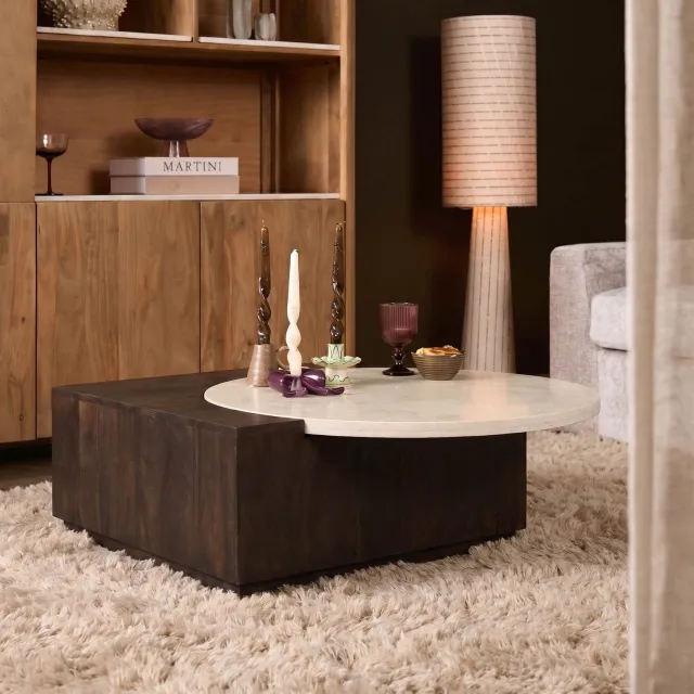 Starfurn Salontafel Numa - Bruin - 75x103x30 cm