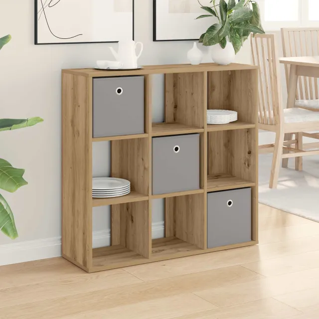 vidaXL Dressoir Artisan Eiken 88,5 x 29 x 84,5 cm, foto 2