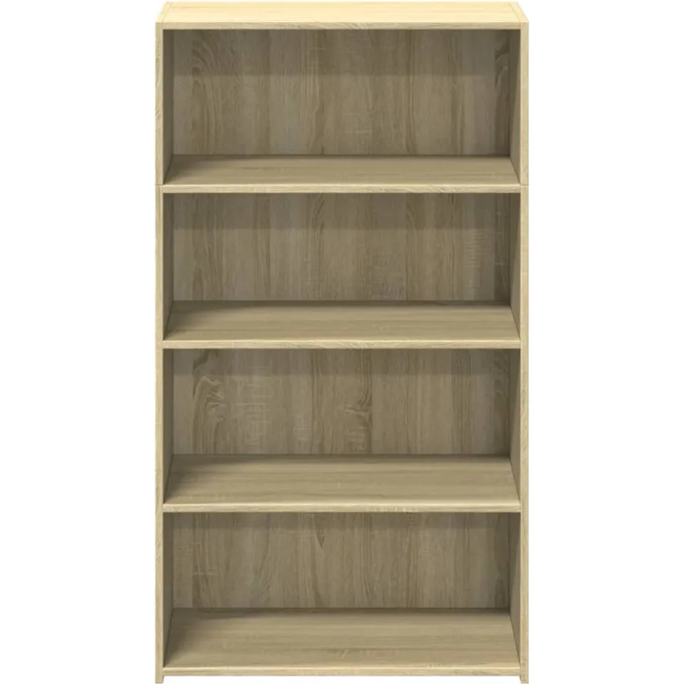 vidaXL Hoge kast 70x41x124 cm bewerkt hout sonoma eikenkleurig Bruin