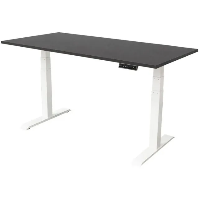 Sedero Elektrisch verstelbaar bureau - 160x80 cm - Dual motor - Wit / Antraciet