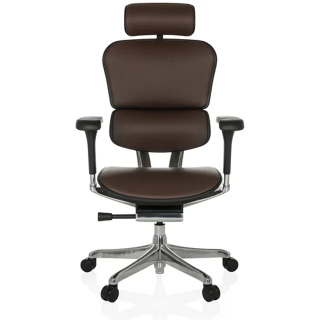 hjh office Bureaustoel / Directiestoel ERGOHUMAN GEN2 Leder donkerbruin hjh OFFICE