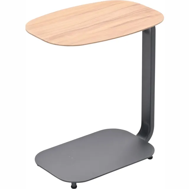Garden Impressions Lucca laptop tafel - 45x30xH51cm - carbon black - teaklook Bruin