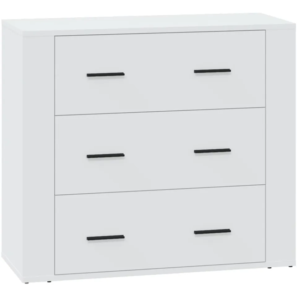 vidaXL Dressoir 80x33x70 cm bewerkt hout wit
