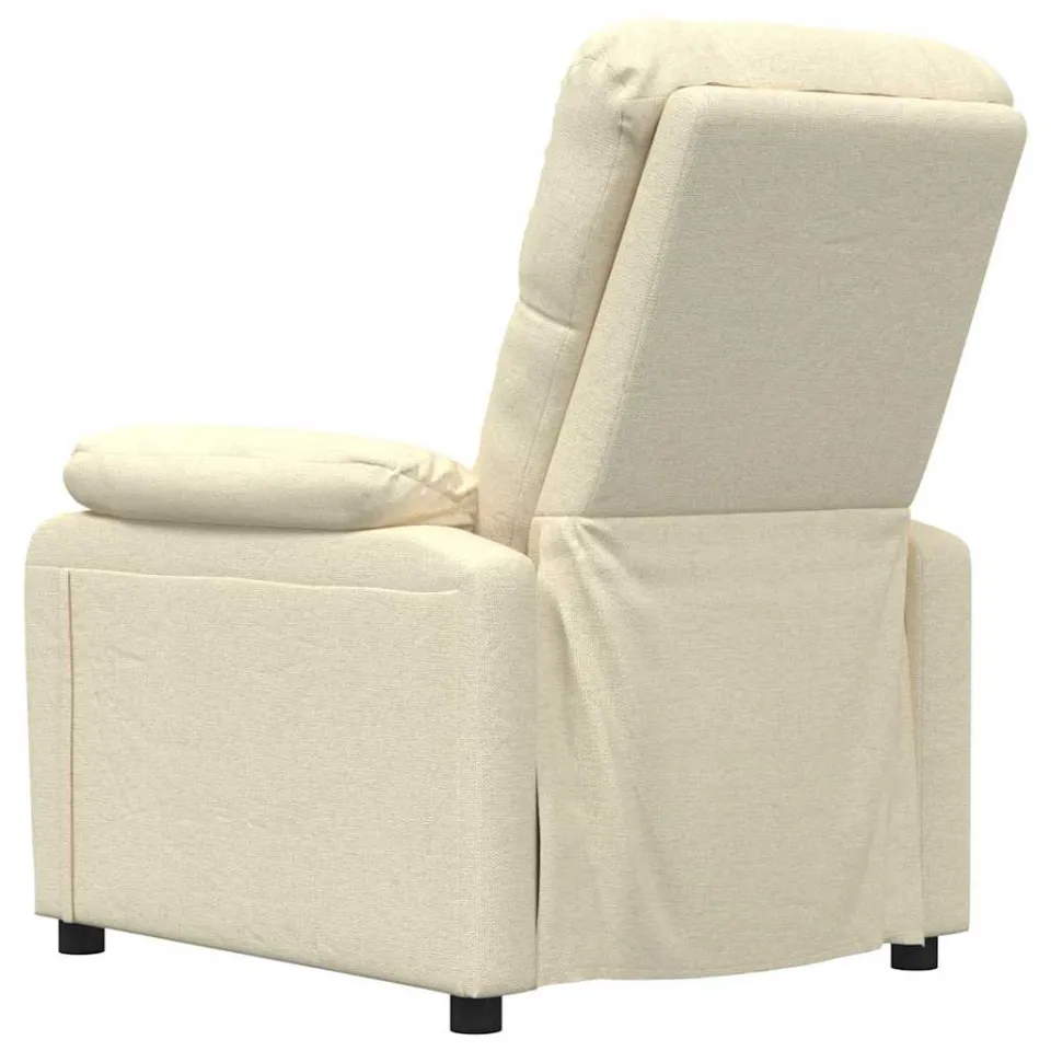 vidaXL Massagestoel stof crèmekleurig, foto 4