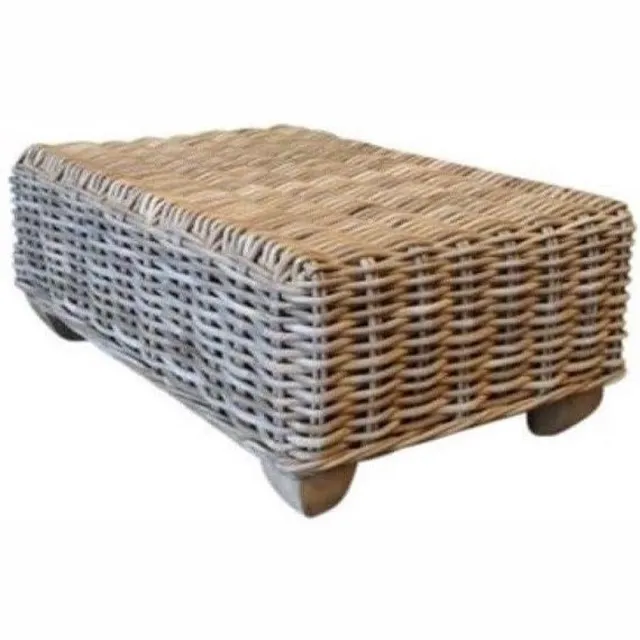 AVH-Collectie Toronto lounge tuintafel 60x90 cm naturel rotan Bruin / Terre