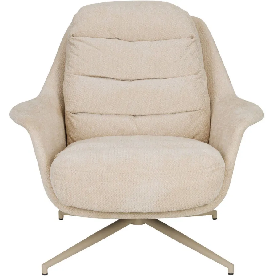 Zuiver loungestoel/fauteuil Philly Naturel