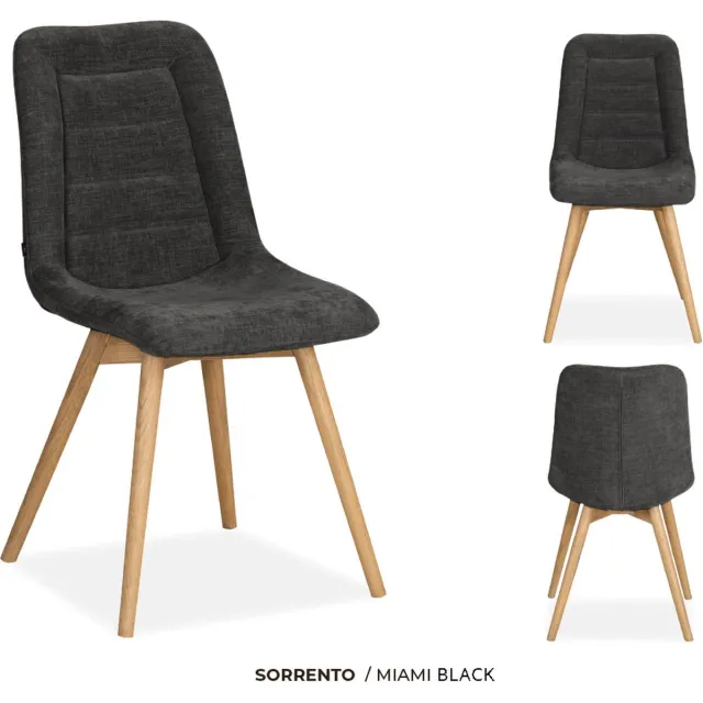 Maxfurn MX Sofa Eetkamer stoel Sorrento | kleur: Black