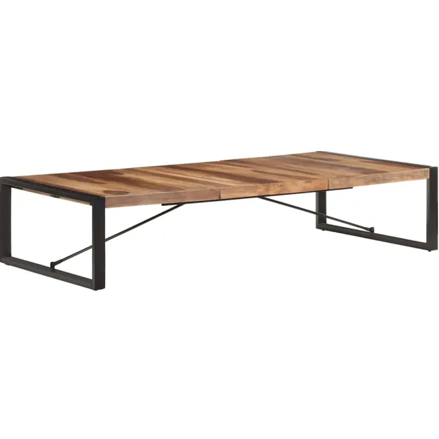 vidaXL Salontafel 180x90x40 cm massief hout Bruin