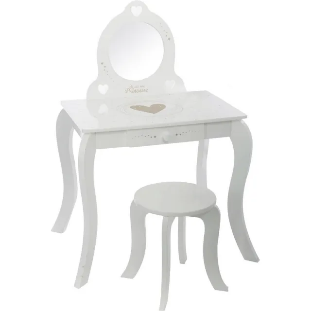 Atmosphera Kaptafel Voor Kinderen Princesse Wit