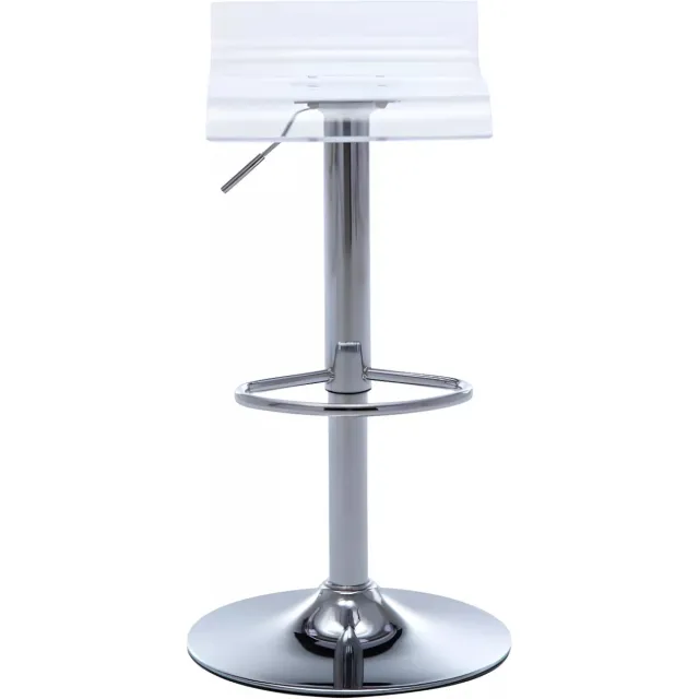 Vente-unique Set van 2 barkrukken OLIVER - Acryl - Transparant