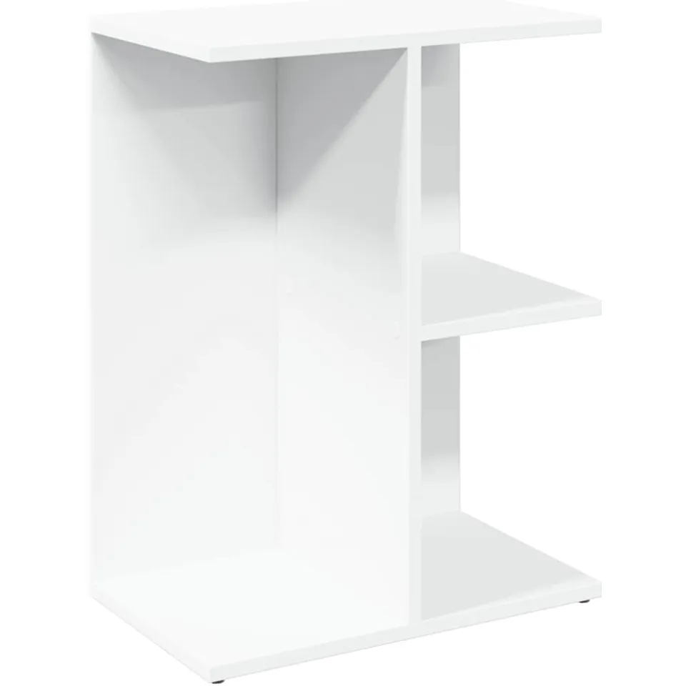 vidaXL Nachtkastje 46,5x29x61 cm bewerkt hout wit, foto 3