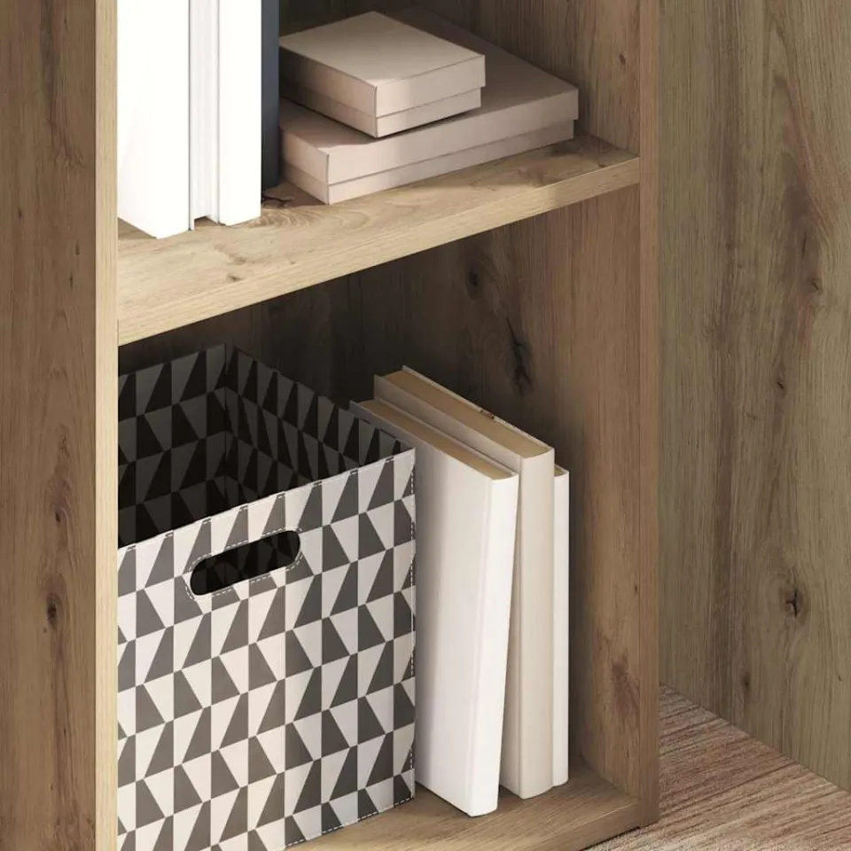 vidaXL Boekenkast 40x30x152 cm bewerkt hout artisanaal eikenkleurig, foto 4