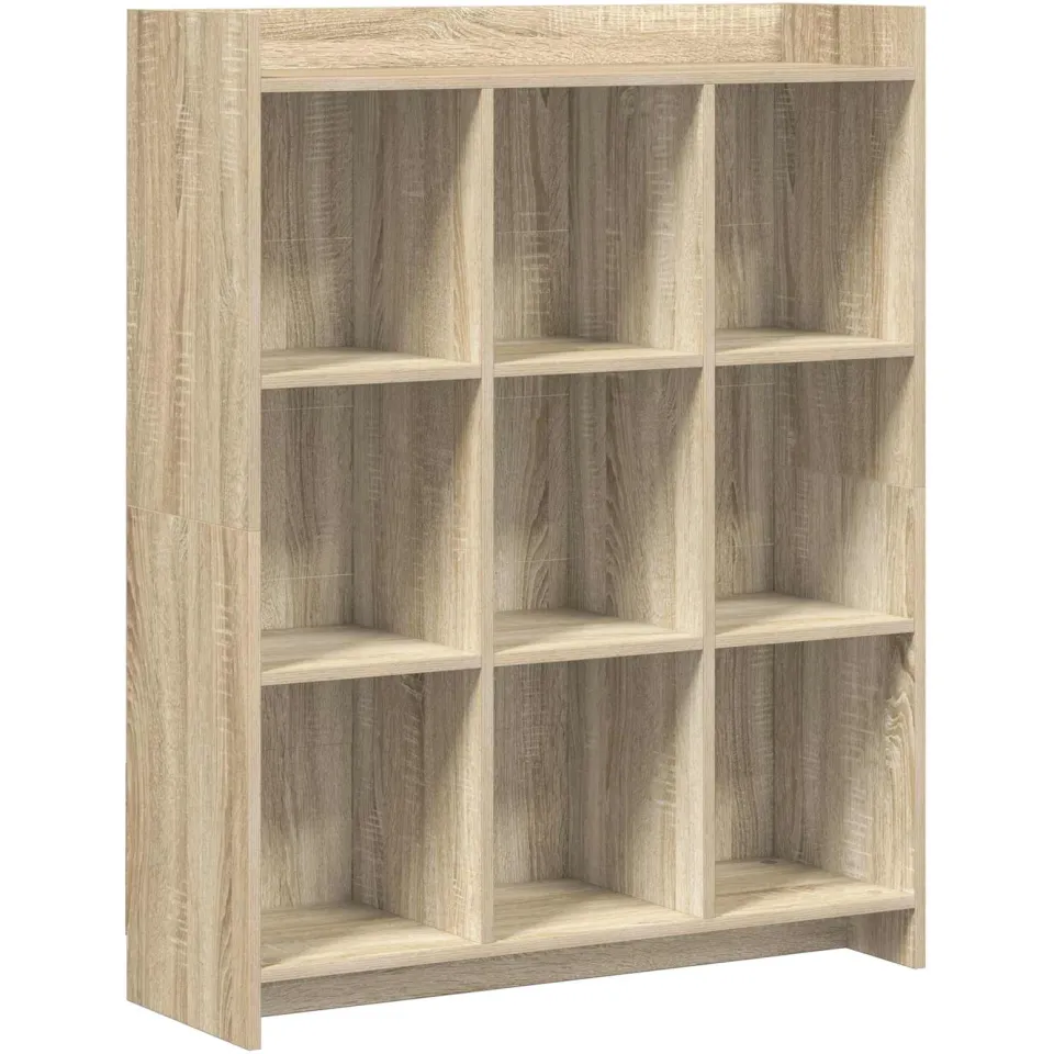 vidaXL Boekenkast Sonoma Eiken 87,5 x 30 x 111 cm Bewerkt hout, foto 3