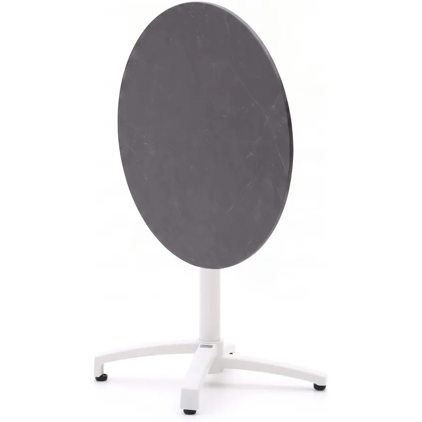 Bellagio tuinmeubelen Bellagio Canzo klaptafel ø80cm (h:73cm) wit, foto 4