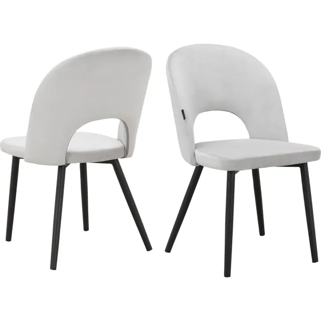 Notio Living Nancy-Stoel - 2 Pack - Lichtgrijs