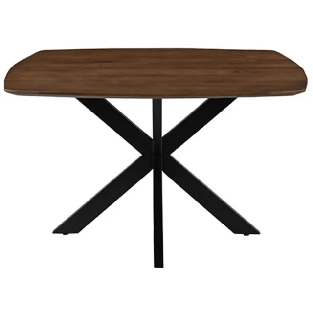 LABEL51 Blake Eetkamertafel - Bruin - Hout - 130 cm - Rond