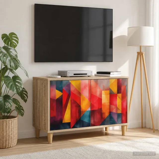 vidaXL Tv-meubel HEESCH 69 x 33 x 50 cm Sonoma Bewerkt hout Bruin