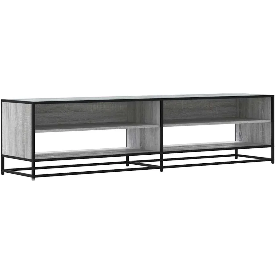 vidaXL Tv-meubel 180,5x40x46 cm bewerkt hout grijs sonoma eikenkleurig, foto 3