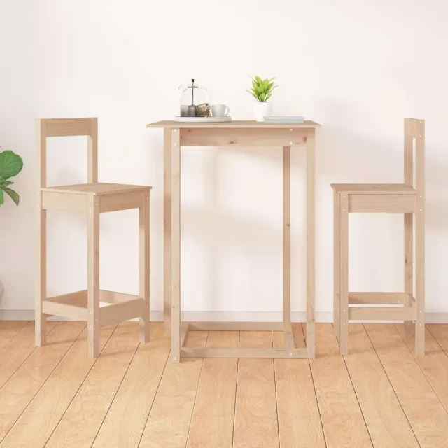 vidaXL Barstoelen 2 st 40x41,5x112 cm massief grenenhout bruin, foto 2