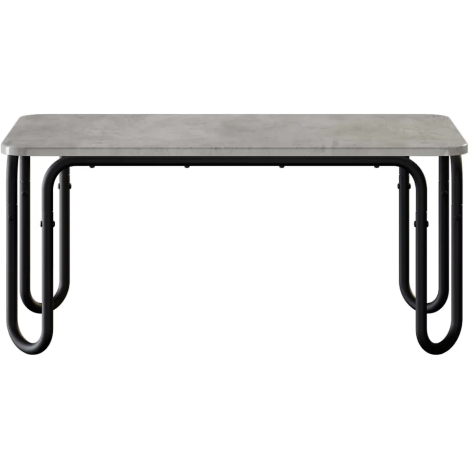 vidaXL Salontafel Betongrijs 100 x 50 x 45 cm Bewerkt hout