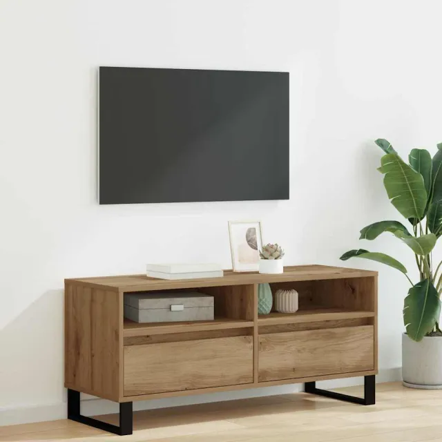 vidaXL TV-kast 100 x 34,5 x 44,5 cm Artisan Eiken Bruin