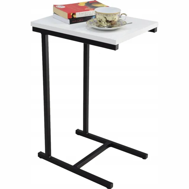 FutuStal EKO - Bijzettafel - Zwart - Wit - Hoogglans Zwart;Wit
