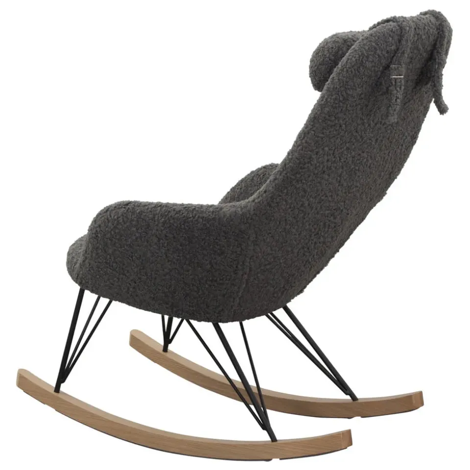 schommelstoel Dani grijs teddy, foto 4