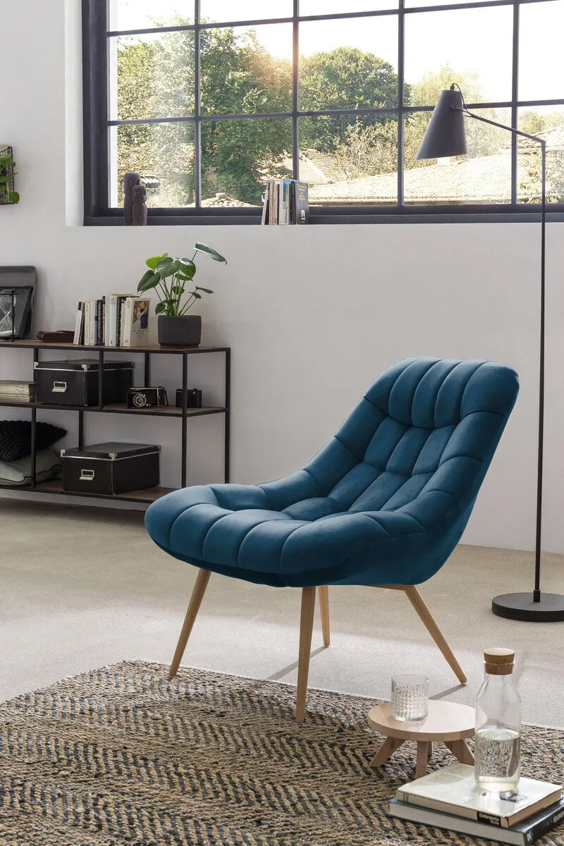 Fauteuil Louis blauw, foto 6