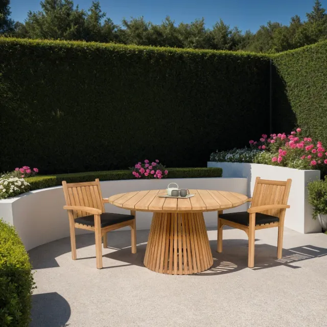 NordXL Teakhouten tuintafel Cindo