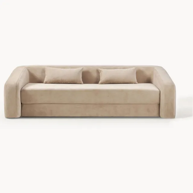 Westwing Collection Slaapbank Eliot (3-zits) Beige