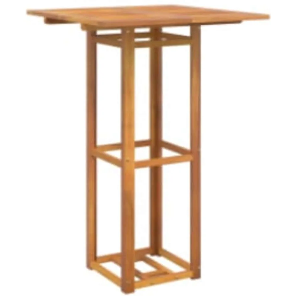 vidaXL Bistrotafel 75x75x110 cm massief acaciahout bruin, foto 3
