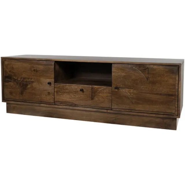 MySons Tv meubel Kaapstad mangohout 150 cm - Walnoot