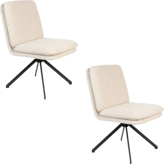 Zuiver Tyler Eetkamerstoelen - Set van 2 Wit