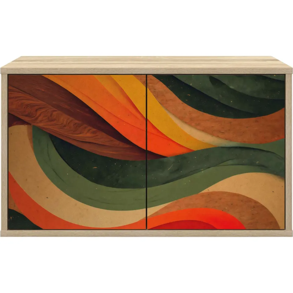 vidaXL Wandgemonteerd tv-meubel BONN 69 x 33 x 40 cm Sonoma Eiken, foto 4