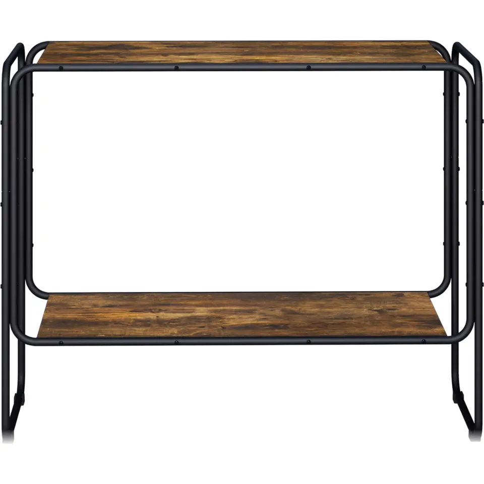 vidaXL Dressoir Gerookt eiken 93.5 x 38 x 75 cm Bewerkt hout Bruin