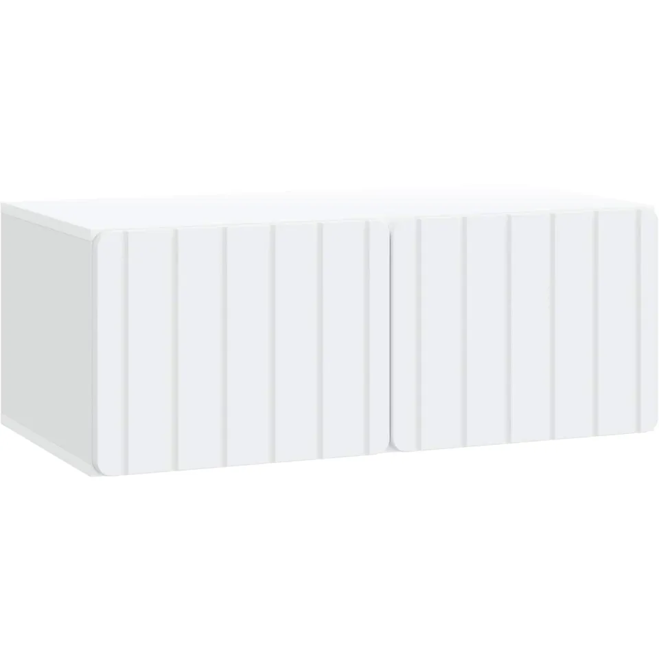 vidaXL Wandbeugel TV-kast 78,5 x 41 x 30 cm Wit Bewerkt hout, foto 3
