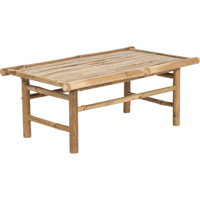 Beliani TODI - Salontafel - Lichthout - Bamboe Bruin