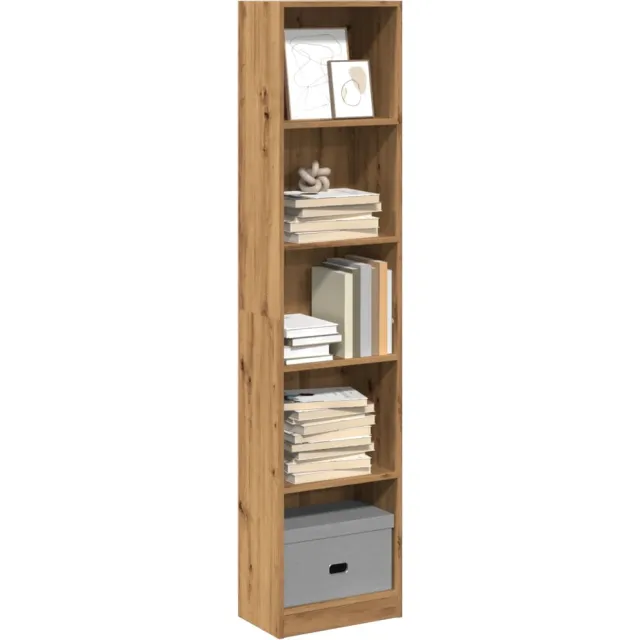 vidaXL Boekenkast Artisian Oak 40x24x176 cm bewerkt hout Bruin