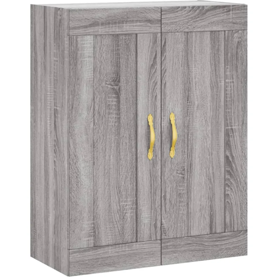 vidaXL Hangkasten 2 st bewerkt hout grijs sonoma eikenkleurig, foto 4
