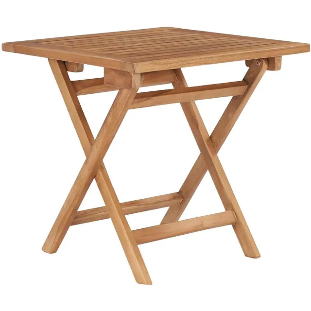 vidaXL Tuintafel inklapbaar 45x45x45 cm massief teakhout bruin, foto 2