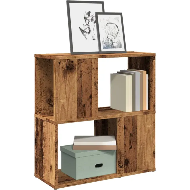 vidaXL Boekenkast 60x24x63 cm bewerkt hout oud houtkleurig Bruin