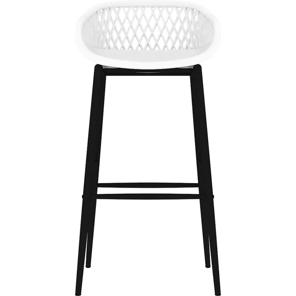 vidaXL Barstoelen 4 st wit, foto 3