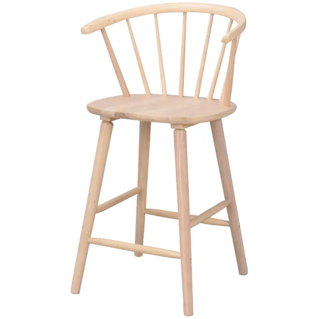 Rowico Home Carmen houten barkruk whitewash - 65 cm Bruin